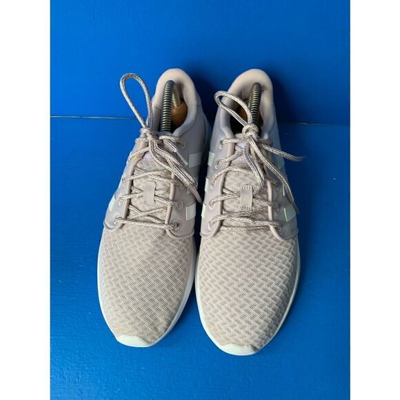 Adidas Cloudfoam QT Racer Pink White Womens Size 8 B43758 - Picture 4 of 6